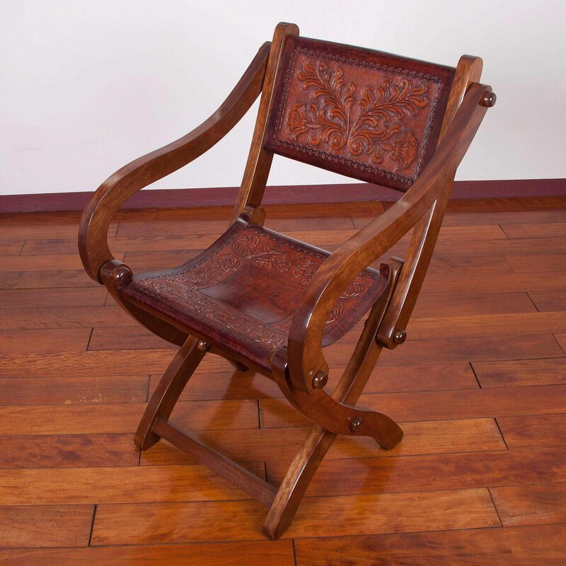 Novica Seat of Wonder Leather Folding Chair Wayfair